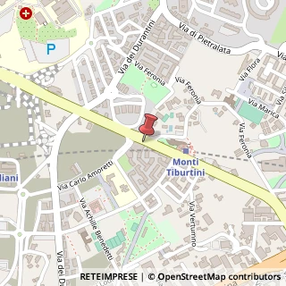 Mappa Via dei Monti Tiburtini, 506, 00157 Roma, Roma (Lazio)