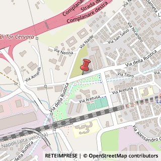 Mappa Via della Rustica, 125, 00155 Roma, Roma (Lazio)