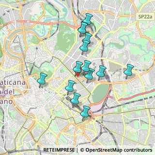 Mappa Via Antonio Musa, 00161 Roma RM, Italia (1.70357)
