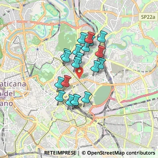 Mappa Via Antonio Musa, 00161 Roma RM, Italia (1.438)