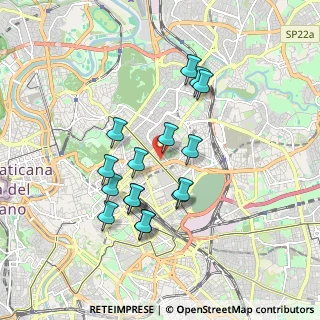 Mappa Via Antonio Musa, 00161 Roma RM, Italia (1.70688)