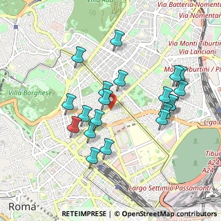 Mappa Via dei Villini, 00161 Roma RM, Italia (0.9625)