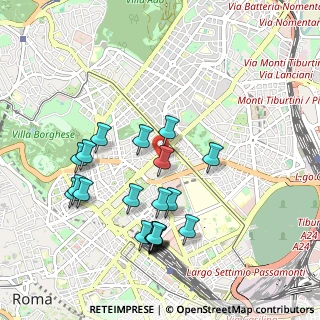 Mappa Via dei Villini, 00161 Roma RM, Italia (1.045)