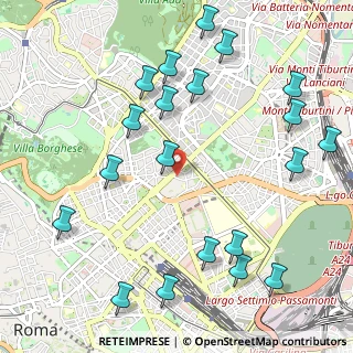 Mappa Via dei Villini, 00161 Roma RM, Italia (1.3735)