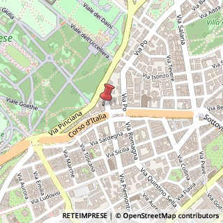 Mappa Corso d'Italia, 29, 00198 Roma, Roma (Lazio)