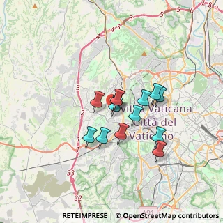Mappa Via dei Sampietrini, 00168 Roma RM, Italia (2.58692)