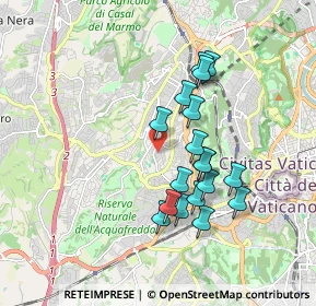 Mappa Via dei Sampietrini, 00168 Roma RM, Italia (1.67889)