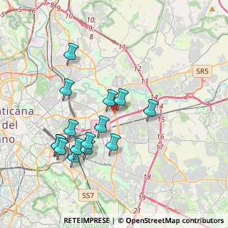 Mappa Viale Palmiro Togliatti, 00155 Roma RM, Italia (3.99067)