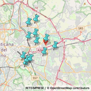 Mappa Viale Palmiro Togliatti, 00155 Roma RM, Italia (3.7875)