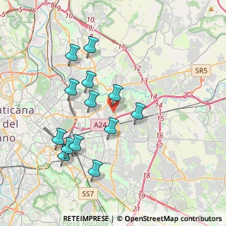 Mappa Via Vito Giuseppe Galati, 00155 Roma RM, Italia (3.90385)