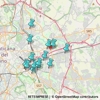 Mappa Via Vito Giuseppe Galati, 00155 Roma RM, Italia (3.95333)