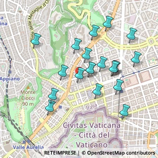 Mappa Via Bernardino Telesio, 00195 Roma RM, Italia (0.4915)