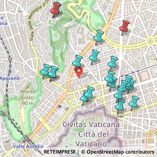 Mappa Via Bernardino Telesio, 00195 Roma RM, Italia (0.582)