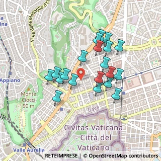 Mappa Via Bernardino Telesio, 00195 Roma RM, Italia (0.4125)