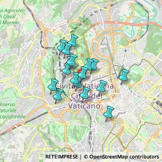 Mappa Via Bernardino Telesio, 00195 Roma RM, Italia (1.28882)