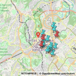 Mappa Via Bernardino Telesio, 00195 Roma RM, Italia (1.71933)