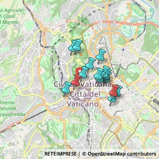 Mappa Via Bernardino Telesio, 00195 Roma RM, Italia (1.34)