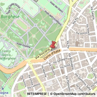 Mappa Corso d'Italia, 6, 00198 Roma, Roma (Lazio)