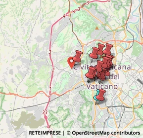 Mappa Via Pasquale II, 00168 Roma RM, Italia (3.34778)
