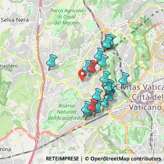 Mappa Via Pasquale II, 00168 Roma RM, Italia (1.662)