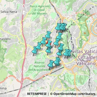 Mappa Via Pasquale II, 00168 Roma RM, Italia (1.398)