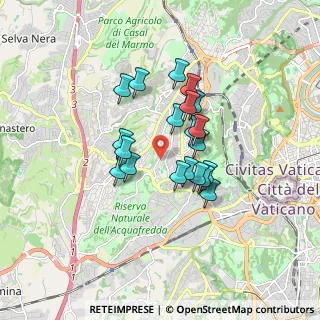 Mappa Via Pasquale II, 00168 Roma RM, Italia (1.36)
