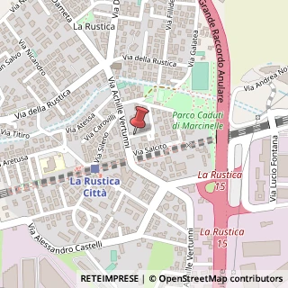 Mappa Via Achille Vertunni,  150, 00155 Roma, Roma (Lazio)