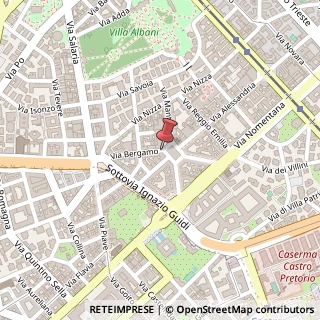 Mappa Piazza Alessandria,  23, 00198 Roma, Roma (Lazio)