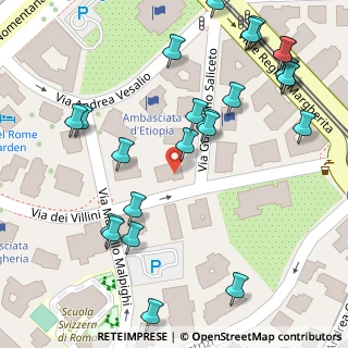 Mappa Via Guglielmo Saliceto, 00161 Roma RM, Italia (0.08)