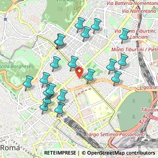 Mappa Via Guglielmo Saliceto, 00161 Roma RM, Italia (1.089)