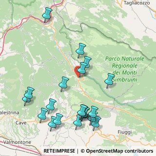 Mappa Contrada Castagnola, 00028 Subiaco RM, Italia (10.0495)