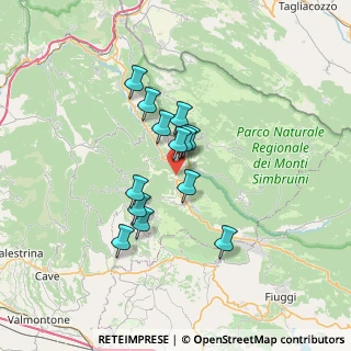 Mappa Contrada Castagnola, 00028 Subiaco RM, Italia (5.54846)