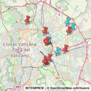Mappa Piazza Lecce, 00161 Roma RM, Italia (3.6025)