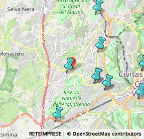 Mappa Via Beverino, 00168 Roma RM, Italia (2.57)