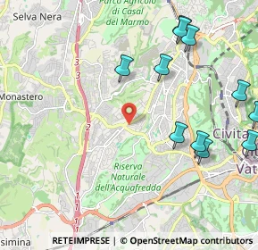 Mappa Via Beverino, 00168 Roma RM, Italia (2.70455)