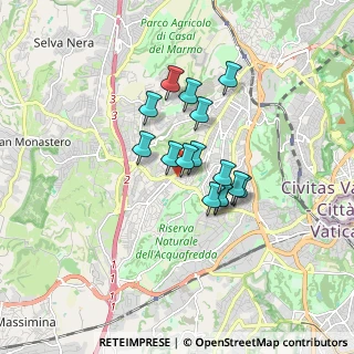 Mappa Via Beverino, 00168 Roma RM, Italia (1.26933)