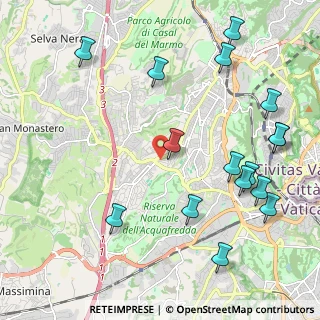 Mappa Via Beverino, 00168 Roma RM, Italia (2.74375)