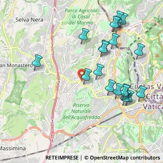 Mappa Via Beverino, 00168 Roma RM, Italia (2.4745)