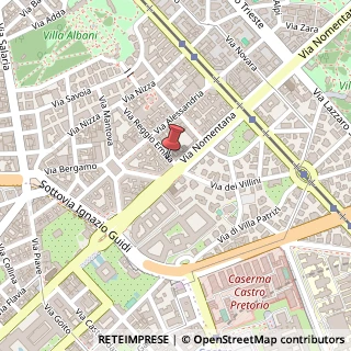 Mappa Via Nomentana, 91, 00161 Roma, Roma (Lazio)