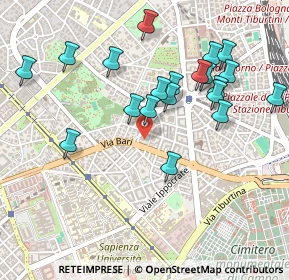 Mappa Via Polesine, 00161 Roma RM, Italia (0.522)