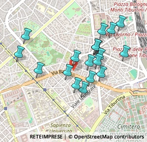 Mappa Via Polesine, 00161 Roma RM, Italia (0.4435)