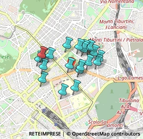 Mappa Via Lazzaro Spallanzani, 00161 Roma RM, Italia (0.6415)