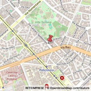 Mappa Via Lazzaro Spallanzani, 11, 00161 Roma, Roma (Lazio)