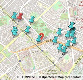 Mappa Via Lazzaro Spallanzani, 00161 Roma RM, Italia (0.619)