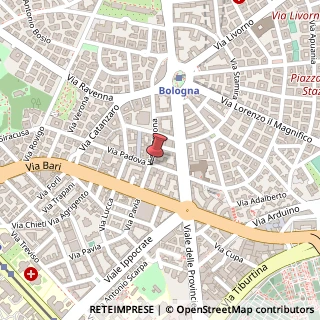 Mappa Via Padova, 82, 00161 Roma, Roma (Lazio)