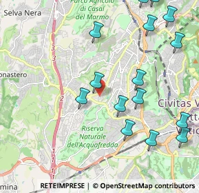 Mappa Via Savignone, 00168 Roma RM, Italia (2.61867)