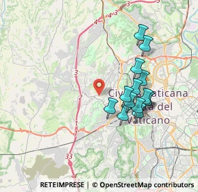 Mappa Via Savignone, 00168 Roma RM, Italia (3.44786)