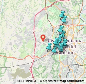 Mappa Via Montoggio, 00168 Roma RM, Italia (3.58429)