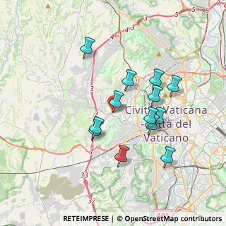 Mappa Via Montoggio, 00168 Roma RM, Italia (3.42923)