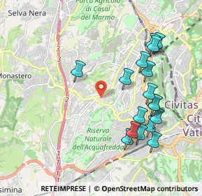 Mappa Via Montoggio, 00168 Roma RM, Italia (2.18118)